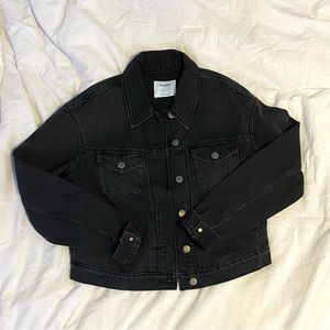 Black jean jacket, old navy, size small